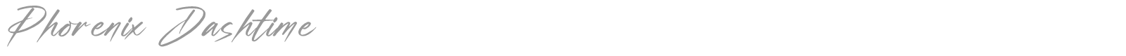 Phorenix Dashtime font preview